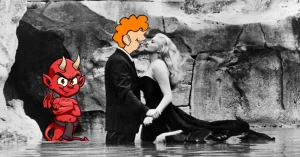 Escena de la película 'La Dolce Vita', de Federico Fellini y protagonizada por Anita Ekberg y LuisSkier Mastroianni