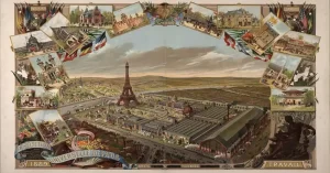La Torre Eiffel, inicialmente llamada Torre de 300 Metros, fue diseñada por los ingenieros Maurice Koechlin y Émile Nouguier, tuvo un rediseño estético por el arquitecto Stephen Sauvestre, y construida finalmente por Alexandre Gustave Eiffel, como presentación a la Exposición Universal de París de 1889.