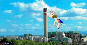 Como en Alcudia no había laderas para deslizarse, aprovechaba mis ratos libres para 'suicidarme' usando la chimenea de la Central.