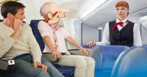 Perdón señorita, es la primera vez que monto en un avión, puede decirle al piloto que vuele bajo, ¡muy bajo! y despacio, ¡muy despacio!