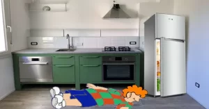 Aparece el cadáver de una persona. Según la policía recibió un 'GOLPE DE FRÍO' al abrir la nevera.