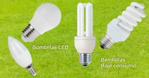 Actualmente se disponen de dos tipos de bombillas que, manteniendo el mismo nivel de iluminación, tienen un consumo de electricidad notablemente inferior al de las bombillas incandescentes.