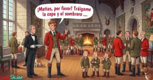 El señor marqués consciente de que al decir la respuesta a la adivinanza se iba a tener que marchar, llamó al mayordomo y,  con toda humildad le dijo: "...
