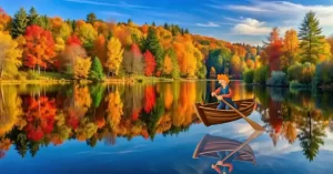 El otoño nos brinda un espectáculo visual espectacular, donde la luz, con sus tonos rojizos, ofrece una atmósfera especial y hermosa.