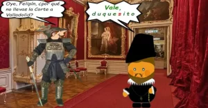 El Duque convenciendo al rey para trasladar la Corte de Madrid a Valladolid.