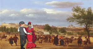 Cada 15 de mayo, miles de personas (chulapos y chulapas) acuden en romería a su ermita en Madrid para beber el 'agua del santo' y comer rosquillas (las tontas, las listas y las de Santa Clara).