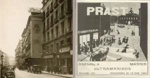 A mediado el siglo XIX, los hermanos Carlos, Eugenio y Julián Prast, abrieron una confitería en la calle Arenal, que fue proveedora de la Real Casa desde 1863, y abasteciendo a Palacio durante los reinados de Isabel II, Alfonso XII y Alfonso XIII (circunstancia de la que la publicidad de Prast hacía elocuente ostentación).