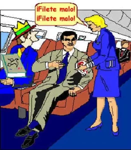 El asombrado pasajero no volvió a pronunciar palabra durante el resto del vuelo.