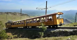 El tren cremallera de Larrún (La Rhune en francés) está ubicado en el municipio de Sara (Sare en francés), a 10 km de San Juan de Luz. El proyecto sobre la construcción del tren data de 1908 pero la I Guerra Mundial hizo que su inauguración se pospusiera hasta 1924. El tren se creó para facilitar la subida a la cima del País Vasco francés ya que hasta esa fecha no quedaba otra manera que hacerlo a pie o a caballo.